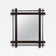 19TH CENTURY, AUSTRIA, RUSTIC BLACK FOREST MIRROR, HAND CARVED, CIRCA 1880