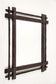 19TH CENTURY, AUSTRIA, RUSTIC BLACK FOREST MIRROR, HAND CARVED, CIRCA 1880