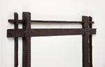 19TH CENTURY, AUSTRIA, RUSTIC BLACK FOREST MIRROR, HAND CARVED, CIRCA 1880