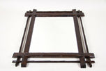 19TH CENTURY, AUSTRIA, RUSTIC BLACK FOREST MIRROR, HAND CARVED, CIRCA 1880