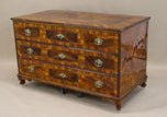 18TH CENTURY, AUSTRIA, BAROQUE, CHEST OF DRAWERS, NUTWOOD