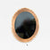 MID CENTURY, AUSTRIA, OVAL ACRYLIC WALL MIRROR, ILLUMINATED, 1970