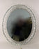 MID CENTURY, AUSTRIA, OVAL ACRYLIC WALL MIRROR, ILLUMINATED, 1970