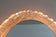 MID CENTURY, AUSTRIA, OVAL ACRYLIC WALL MIRROR, ILLUMINATED, 1970