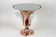 20TH CENTURY, FRANCE, ART DECO, COPPER TABLE LAMP, LALIQUE GLASS