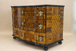 18TH CENTURY, AUSTRIA, BAROQUE CHEST OF DRAWERS, MARQUETRY