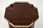 19TH CENTURY, FRANCE, OCTAGONAL MAHOGANY SIDE TABLE, NAPOLEON, III, CIRCA 1870
