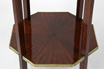 19TH CENTURY, FRANCE, OCTAGONAL MAHOGANY SIDE TABLE, NAPOLEON, III, CIRCA 1870
