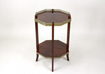 19TH CENTURY, FRANCE, OCTAGONAL MAHOGANY SIDE TABLE, NAPOLEON, III, CIRCA 1870