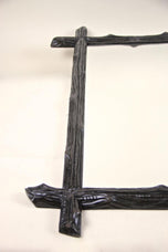 19TH CENTURY, AUSTRIA, BLACK FOREST, BASSWOOD, WALL MIRROR