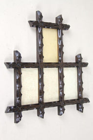 19TH CENTURY, AUSTRIA, BLACK FOREST PHOTO FRAME, HAND CARVED, 1880