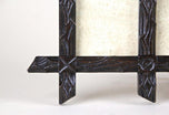 19TH CENTURY, AUSTRIA, BLACK FOREST PHOTO FRAME, HAND CARVED, 1880