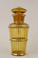 20TH CENTURY, CZECH REPUBLIC, ART DECO GLASS DECANTER SET, AMBER COLORED, GILT, 1920