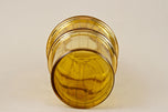 20TH CENTURY, CZECH REPUBLIC, ART DECO GLASS DECANTER SET, AMBER COLORED, GILT, 1920