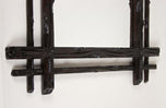 19TH CENTURY, AUSTRIA, BLACK FOREST WALL MIRROR, RUSTIC, COAT OF ARMS