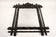 19TH CENTURY, AUSTRIA, BLACK FOREST WALL MIRROR, RUSTIC, COAT OF ARMS