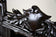 19TH CENTURY, AUSTRIA, BLACK FOREST WALL MIRROR, RUSTIC, COAT OF ARMS