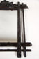 19TH CENTURY, AUSTRIA, BLACK FOREST WALL MIRROR, RUSTIC, COAT OF ARMS