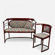 20TH CENTURY, AUSTRIA, ART NOUVEAU, BENTWOOD SEATING SET