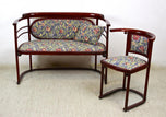 20TH CENTURY, AUSTRIA, ART NOUVEAU, BENTWOOD SEATING SET