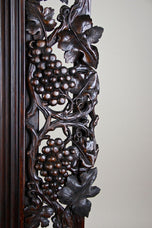 20TH CENTURY, AUSTRIA, BLACK FOREST WALL MIRROR, HAND CARVED, 1919