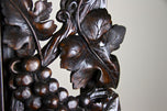 20TH CENTURY, AUSTRIA, BLACK FOREST WALL MIRROR, HAND CARVED, 1919