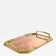 20TH CENTURY, ART NOUVEAU, COPPER SERVING TRAY, GILT BRASS HANDLES