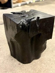 ORGANIC MODERN, INDONESIA, TEAK WOOD SIDE TABLE, STOOL, 2025