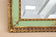 GILT,MID CENTURY,VENETIAN WALL MIRROR,TURQUOISE PATTERN,IT,CA 1960