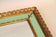 GILT,MID CENTURY,VENETIAN WALL MIRROR,TURQUOISE PATTERN,IT,CA 1960