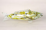 MURANO GLASS FISH SCULPTURE, MULTICOLORED, MID CENTURY, ITALY, CA. 1950