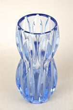 20TH CENTURY, AUSTRIA, BLUE ART DECO GLASS VASE, 1920