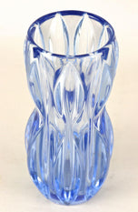 20TH CENTURY, AUSTRIA, BLUE ART DECO GLASS VASE, 1920
