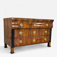 19TH CENTURY, AUSTRIA, BIEDERMEIER, CHEST OF DRAWERS, HAND-POLISHED