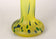 20TH CENTURY, BOHEMIAN GLASS, YELLOW ART NOUVEAU VASE, CZ, CA 1910