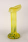 20TH CENTURY, BOHEMIAN GLASS, YELLOW ART NOUVEAU VASE, CZ, CA 1910