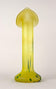 20TH CENTURY, BOHEMIAN GLASS, YELLOW ART NOUVEAU VASE, CZ, CA 1910