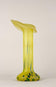 20TH CENTURY, BOHEMIAN GLASS, YELLOW ART NOUVEAU VASE, CZ, CA 1910