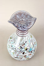 MID CENTURY, ITALY, MURANO GLASS VASE, MULTICOLORED, 1950