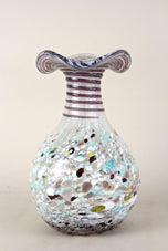 MID CENTURY, ITALY, MURANO GLASS VASE, MULTICOLORED, 1950