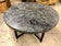 ORGANIC MODERN, BLACK COFFEE TABLE, ROUND, SUAR WOOD