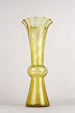 20TH CENTURY, ART DECO, GLASS VASE, AMBER-COLORED, AUSTRIA, CA 1920