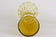 20TH CENTURY, ART DECO, GLASS VASE, AMBER-COLORED, AUSTRIA, CA 1920