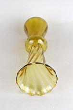 20TH CENTURY, ART DECO, GLASS VASE, AMBER-COLORED, AUSTRIA, CA 1920
