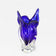20TH CENTURY, ITALY, DARK BLUE MURANO GLASS VASE, SOMMERSO, 1960, 1970