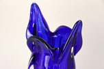 20TH CENTURY, ITALY, DARK BLUE MURANO GLASS VASE, SOMMERSO, 1960, 1970