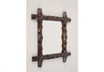 19TH CENTURY, AUSTRIA, BLACK FOREST, WALL MIRROR, HAND CARVED