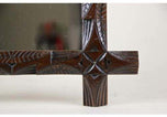 19TH CENTURY, AUSTRIA, BLACK FOREST, WALL MIRROR, HAND CARVED