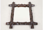 19TH CENTURY, AUSTRIA, BLACK FOREST, WALL MIRROR, HAND CARVED