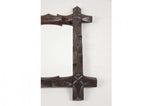 19TH CENTURY, AUSTRIA, BLACK FOREST, WALL MIRROR, HAND CARVED